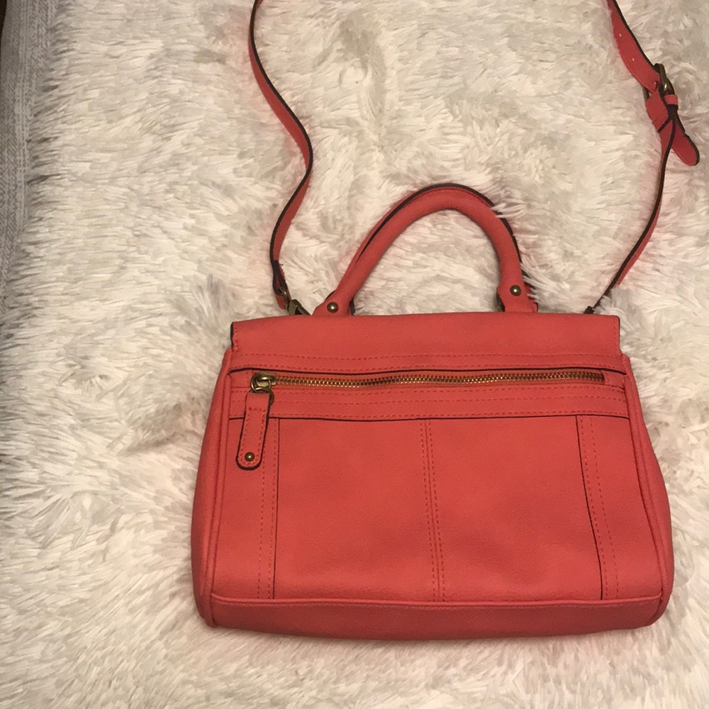 Corral pink faux leather handbag/purse